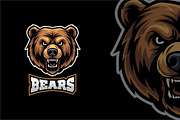 Bear Mascot Cartoon Logo Template, a Branding & Logo Template by shazi (Thumbnail 2 of 2)