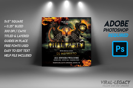 Halloween Party Flyer Template