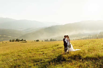 Beautiful wedding couple