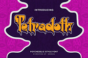 Tetradoth - Psychedelic Font, a Font by Brightone (Thumbnail 1 of 9)