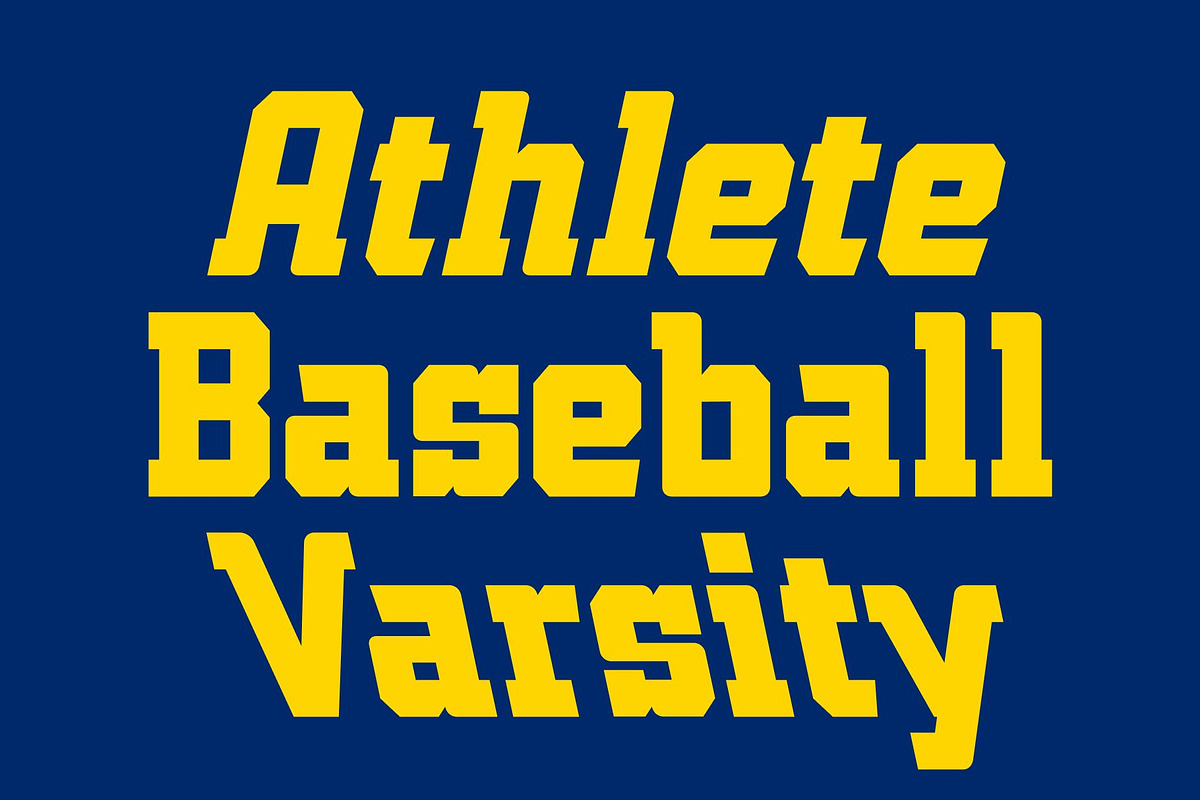 CS Allied – Sporty Font, a Serif Font by Craft Supply Co. (Photo 4 of 8)