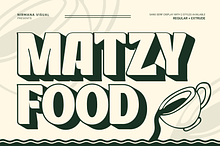 Matzy Food - Branding Logo Font