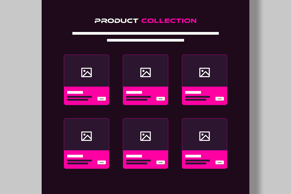 Landing Page Wireframe Template, a Wireframe Template by MightyDesign (Photo 4 of 9)