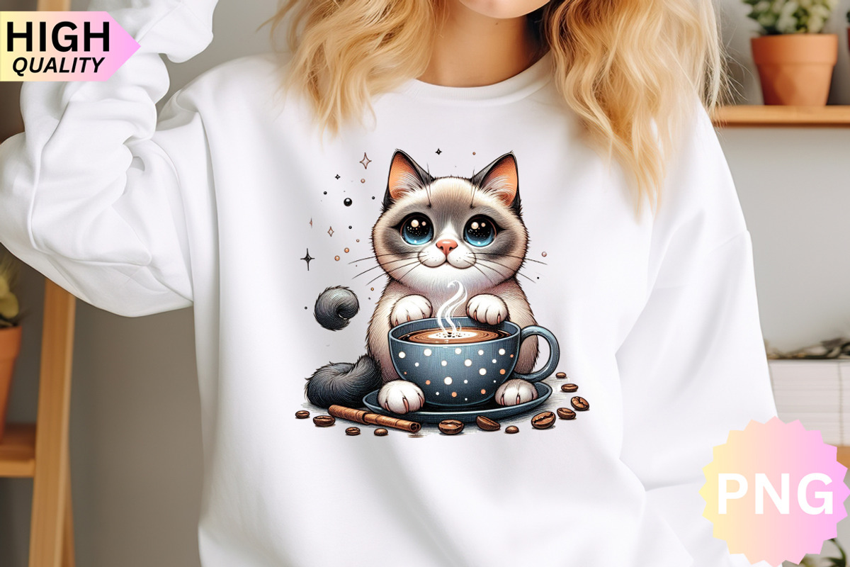 Cat And Coffee Clipart Bundle, a Graphic by crative8112 (Photo 5 of 10)