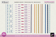 Embroidery Toolkit Procreate Brushes, a Brush Add-On by Julia Dreams (Thumbnail 2 of 9)