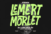 Lemert Morlet Bold Playful Font, a Handwritten Font by Maulana Creative (Thumbnail 1 of 7)