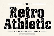 Retro Athletic, a Slab Serif Font by Wow Magic (Thumbnail 1 of 5)