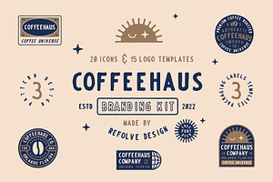 Coffeehaus 15 Badge/Logo Templates