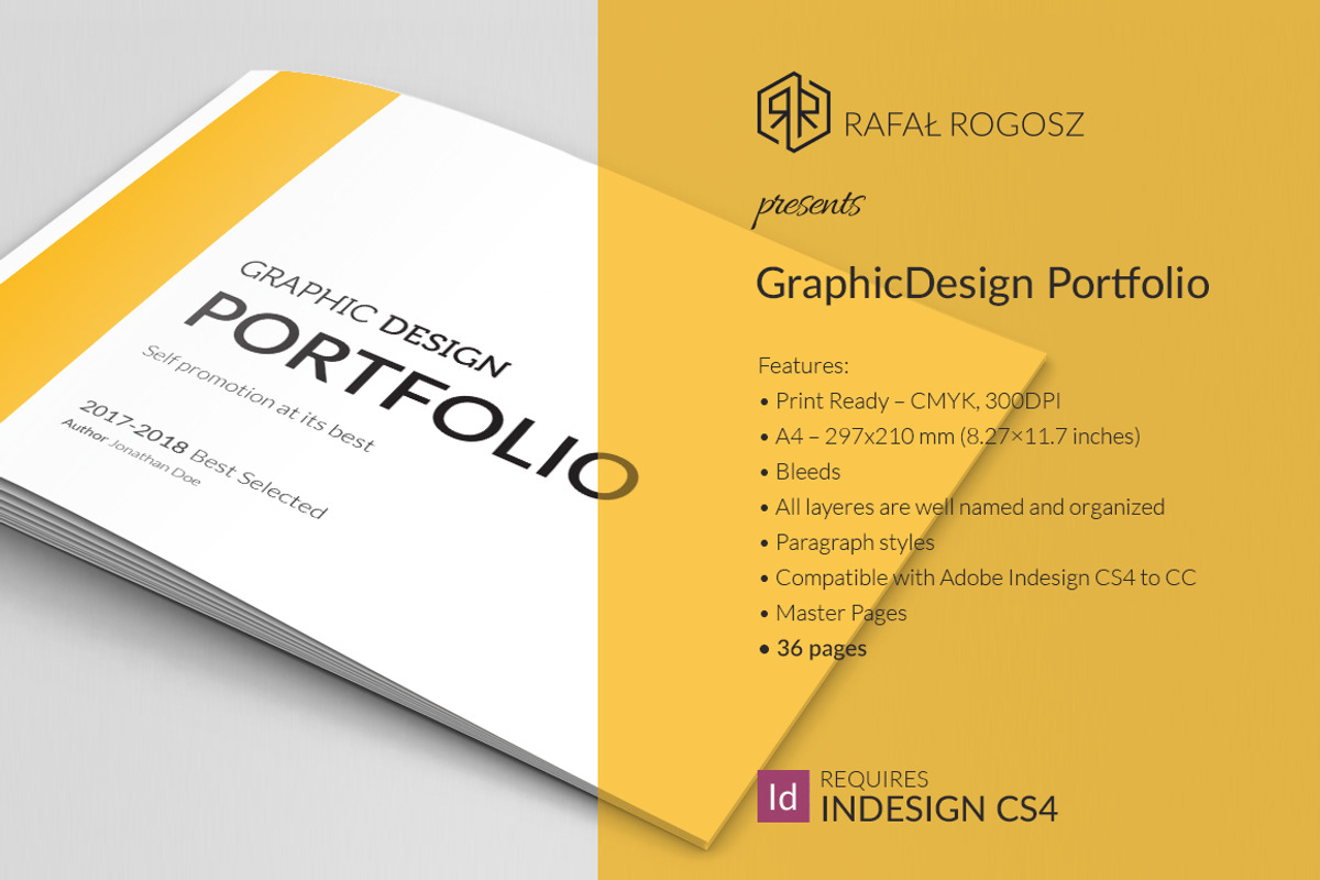 Graphic Design Portfolio Brocure A4, a Brochure Template by buttonpl (Photo 1 of 10)