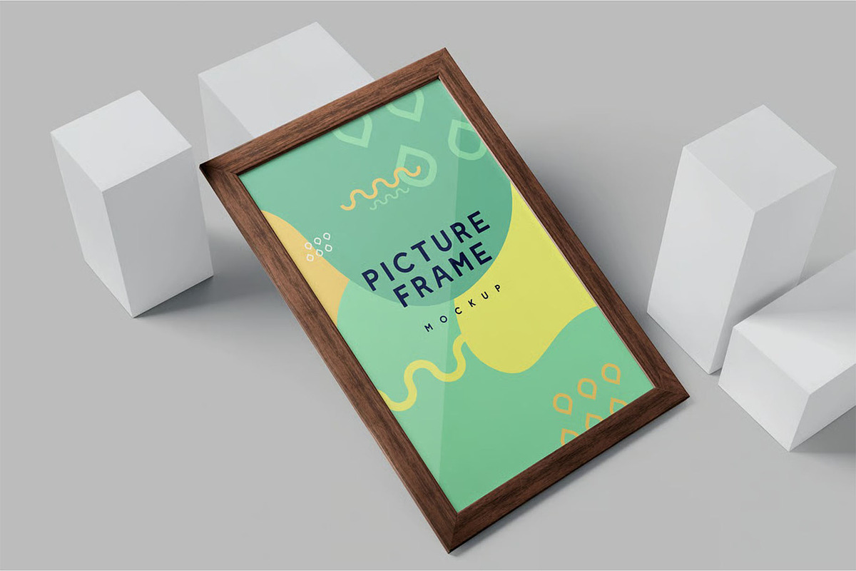 Rectangular Picture Frame Mockup, an Advertising Mockup by megostudi0 (Photo 2 of 2)