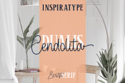 Cendolita Dualis - Script and Serif, a Script Font by Inspiratype (Thumbnail 1 of 11)