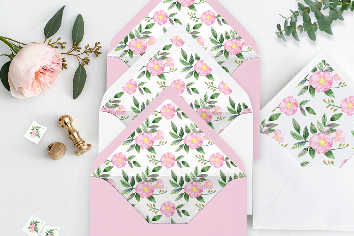 Rose Hip Watercolor Wedding Suite, an Invitation Template by Love Design (Photo 12 of 14)