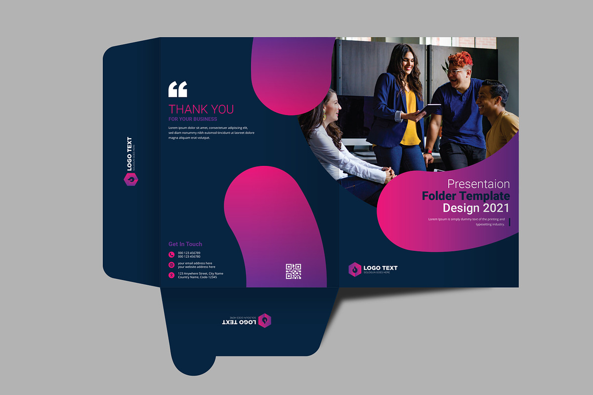 Presentation Folder Template Design, a Poster Template by zahidhossainalif (Photo 6 of 6)