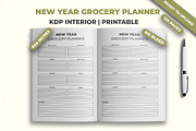 New Year Grocery Planner KDP Interio, a Print Template by M9 Design (Thumbnail 2 of 3)