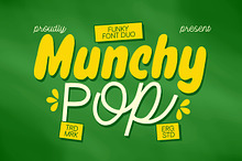 Munchy Pop - Funky Font Duo