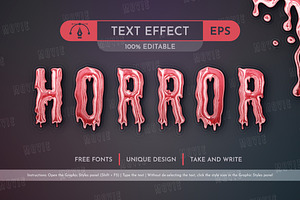 Blood Movie Editable Text Effect