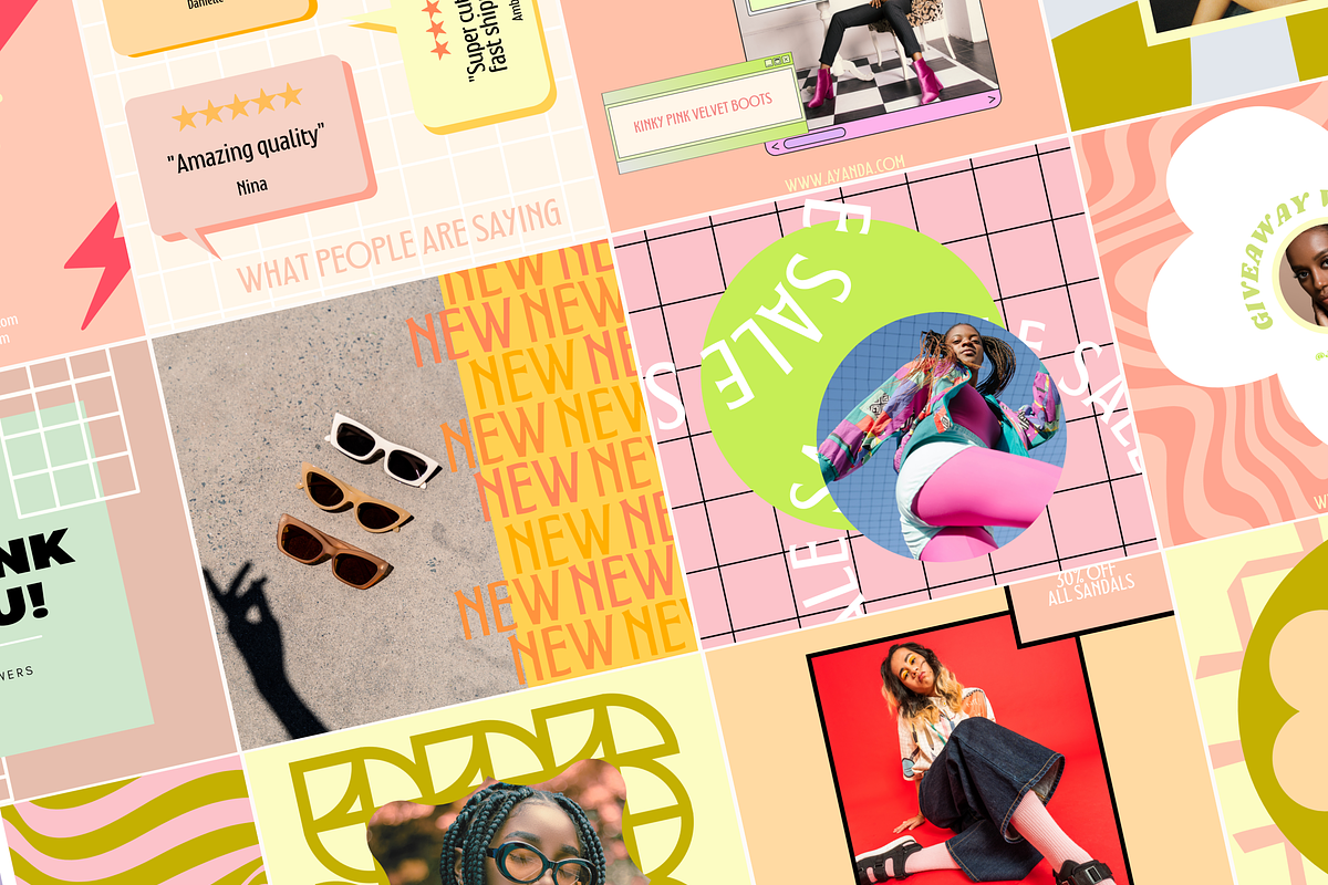 Holy Funk Instagram POST Templates, a Social Media Template by Hell Yeah Designs (Photo 2 of 6)