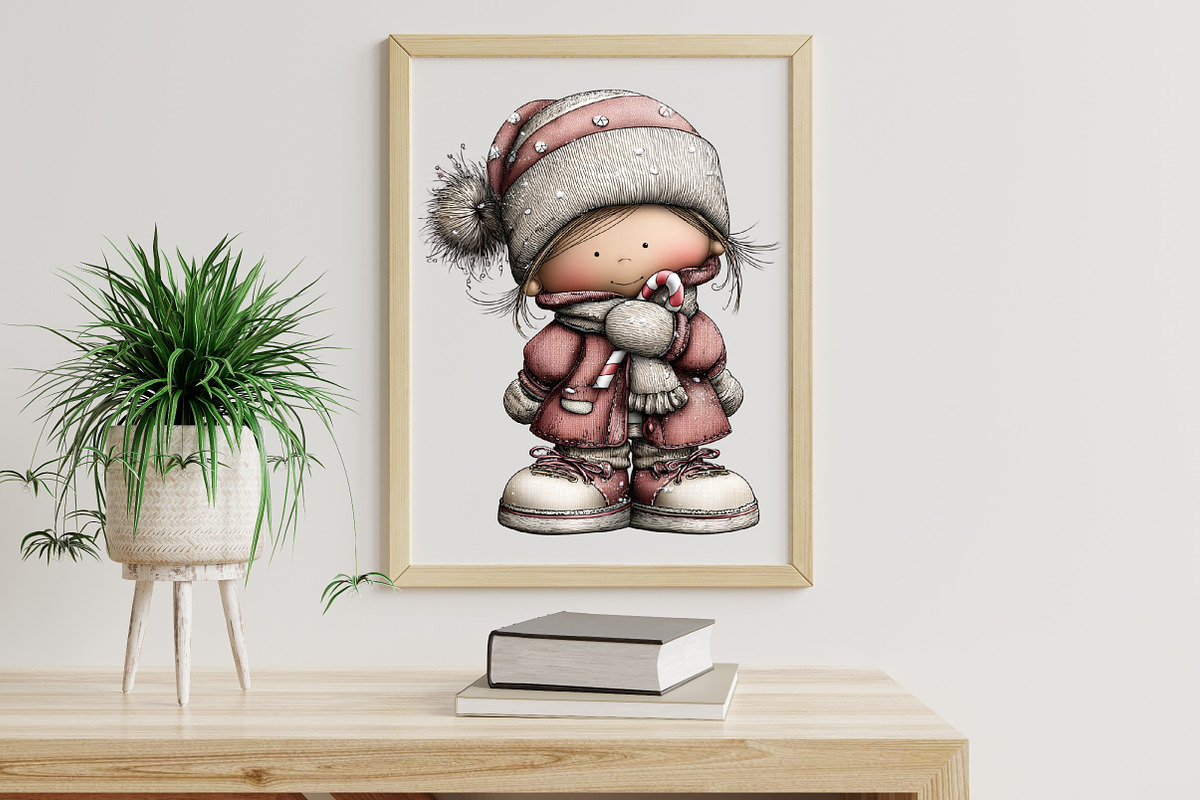 Christmas Candy Cane Characters, an Illustration by Libby Wishes (Photo 2 of 7)