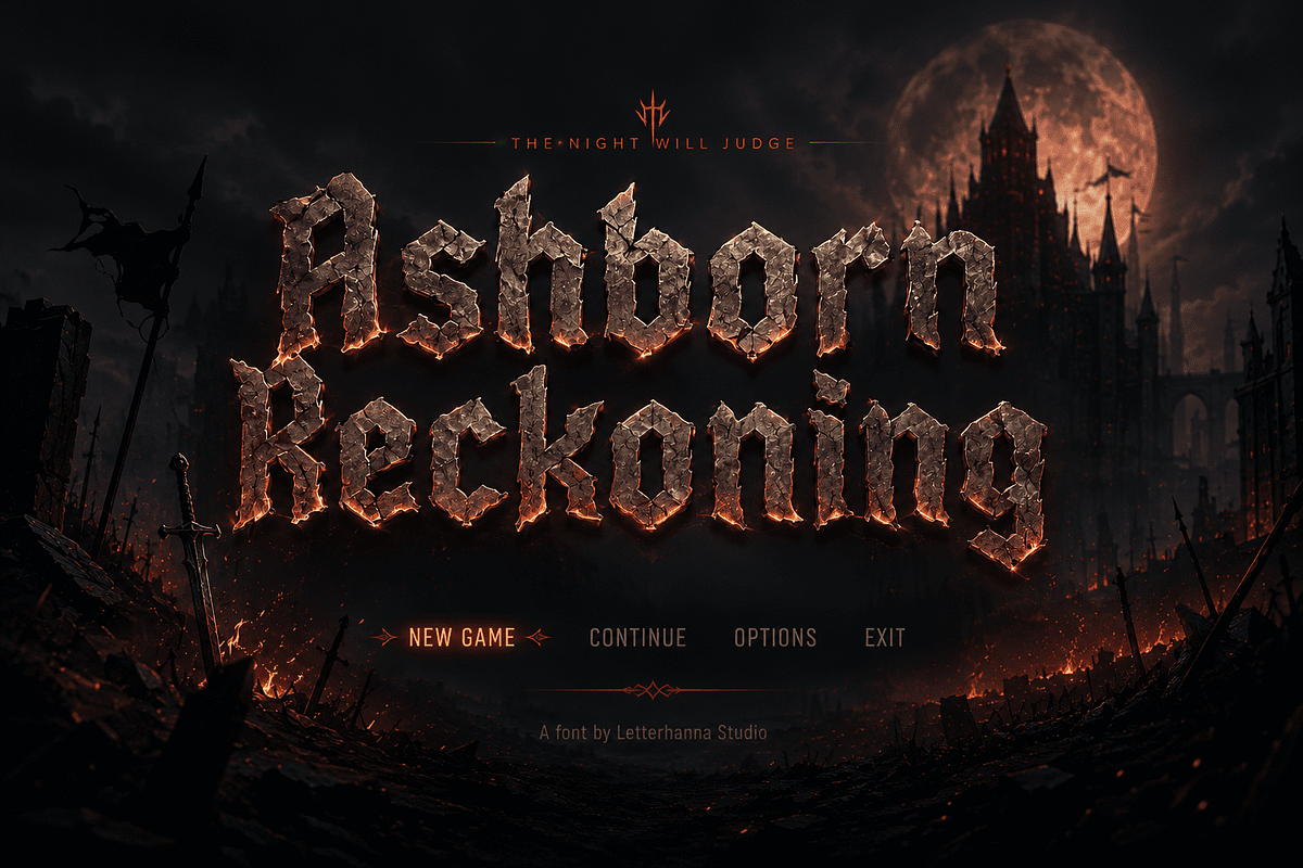 Bloodclaw Font – The Baddest Font, a Blackletter Font by Letterhanna Studio (Photo 7 of 9)