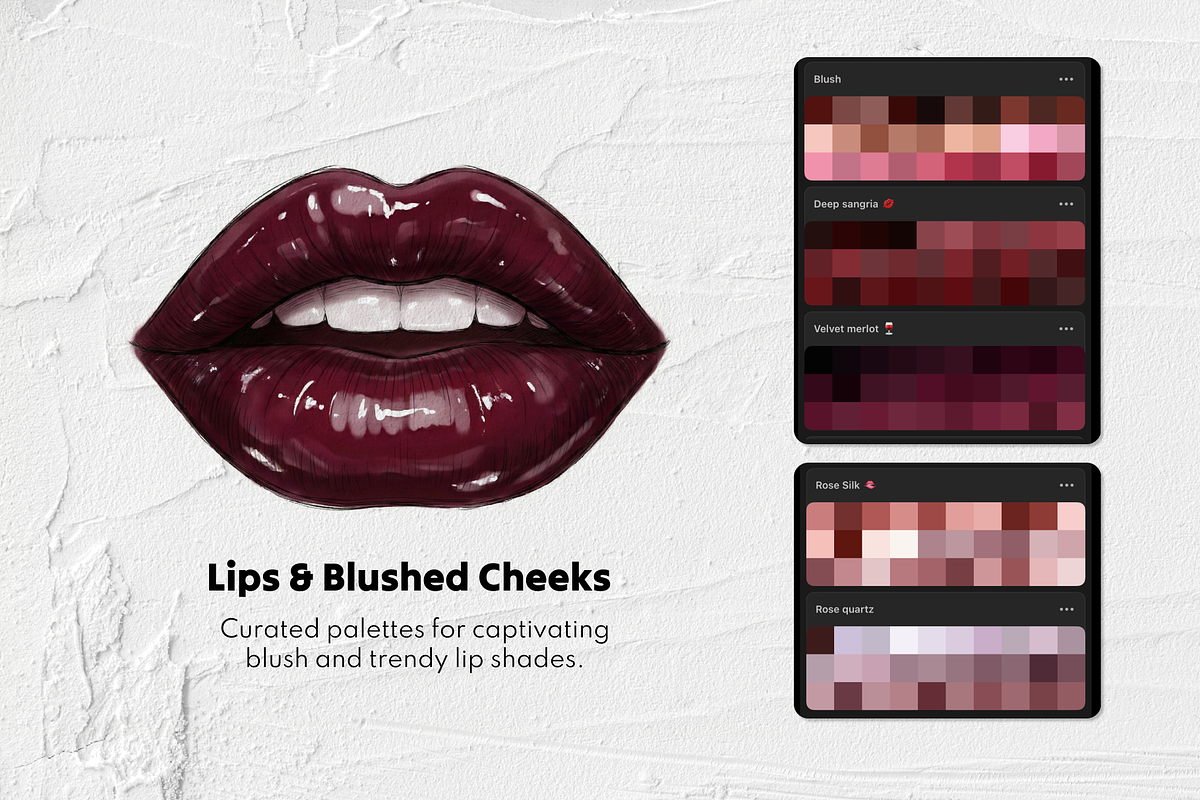 25 Portrait Procreate Color Palettes, a Palette Add-On by Selentaori Studio (Photo 5 of 8)