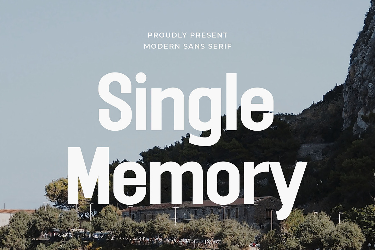 Single Memory - Modern Sans Serif, a Sans Serif Font by TypeLogue (Photo 1 of 5)