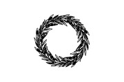 Floral Wreath Circle SVG Bundle, an Illustration by Creativeshirt (Thumbnail 13 of 51)