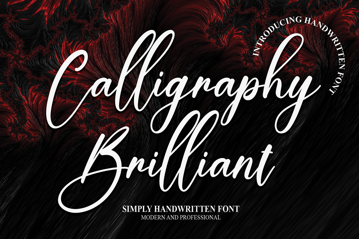 Calligraphy Brilliant | Script Font, a Script Font by Scratchones (Photo 1 of 8)