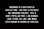 Waqonde - Sport Font, a Sans Serif Font by Iqsiart Studio (Thumbnail 6 of 6)