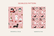 Christmas Doggy Dog Pattern, a Pattern Graphic by Mariia Kovalchuk (Thumbnail 4 of 10)