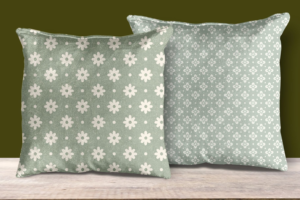 Sage Green Ditsy Floral Cottagecore, a Pattern Graphic by Pattern Whimsy (Photo 5 of 9)