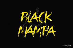 Black Mamba Vol.1 Brush Font