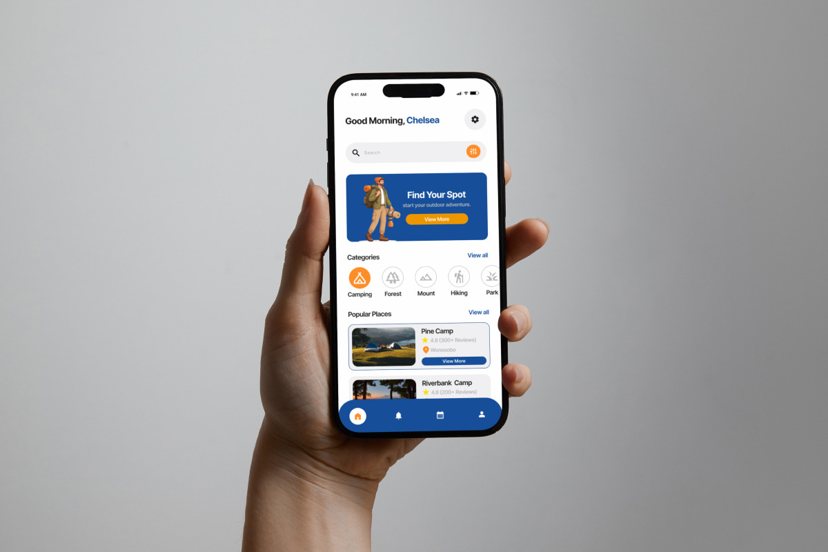 CampZone - Camping & Hike Mobile App, an App Template by productype1 (Photo 4 of 5)