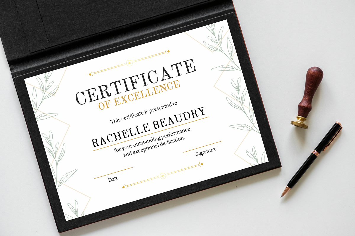5 Organic Certificates Templates, a Templates & Theme by TemplateCastleStore (Photo 8 of 9)