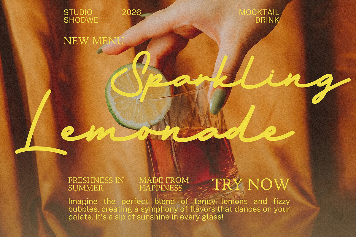 Bensfley Script – Signature Font, a Script Font by MERCI STUDIO (Photo 2 of 8)