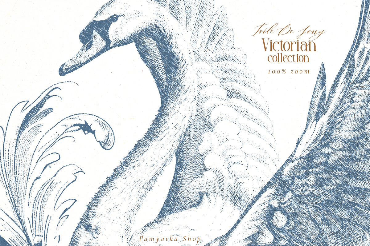 Victorian collection - Toile De Jouy, a Decorative Illustration by Pamyatka Shop (Photo 5 of 16)