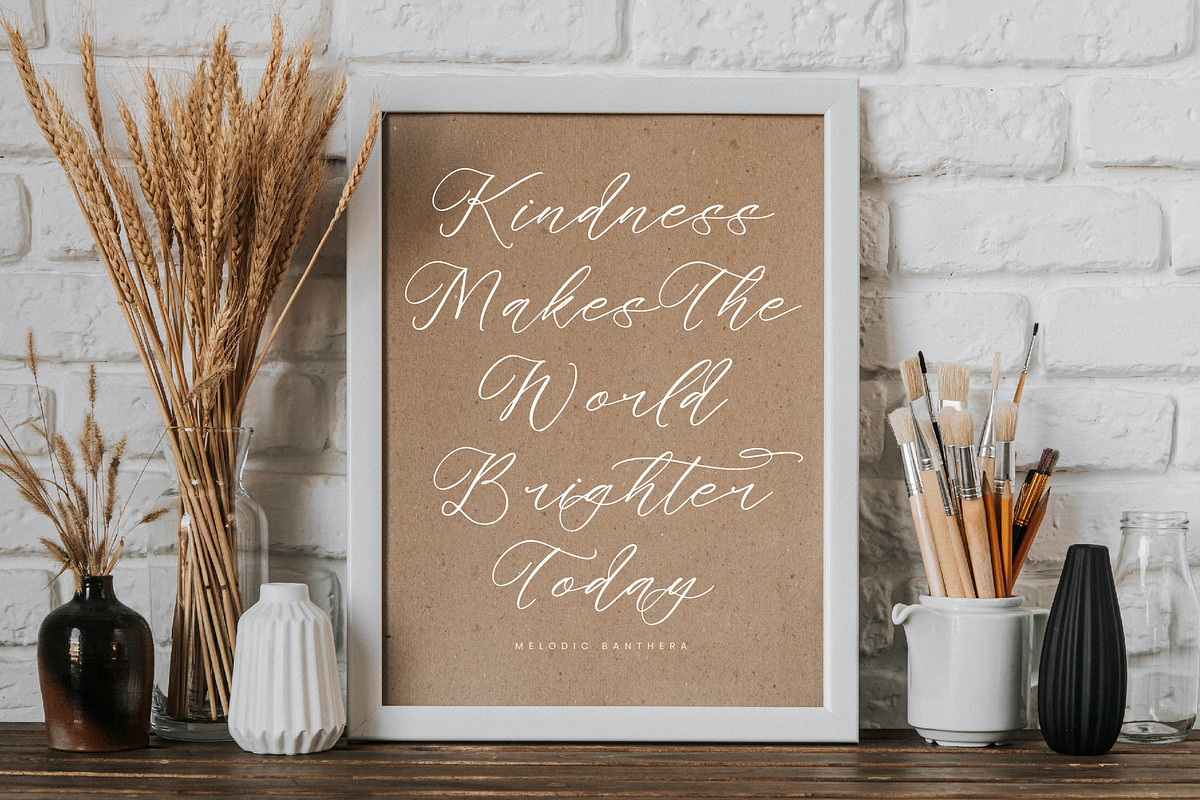 Melodic Banthera Beautiful Script, a Script Font by stylishtype.co (Photo 7 of 20)