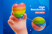 LGBTQ 3D Icons, an Object 3D Model by Rakata Studio (Thumbnail 3 of 7)