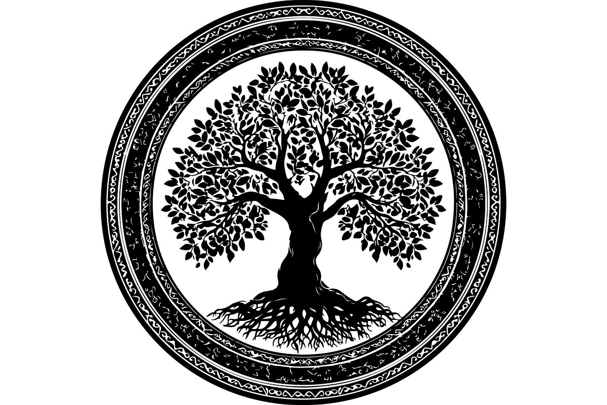 Tree of Life Circle SVG Bundle, an Object Graphic by jahid234 (Photo 9 of 13)