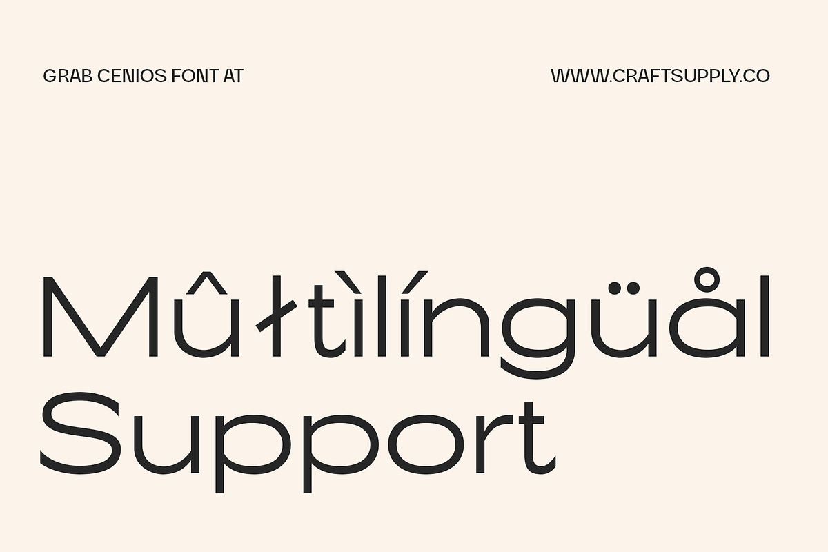 Cenios - Expanded Sans Serif, a Sans Serif Font by Craft Supply Co. (Photo 7 of 8)