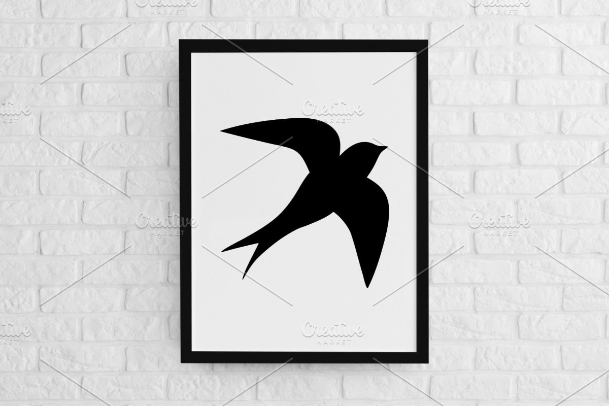 Swallow Silhouette SVG, an Animal Illustration by newminddesign (Photo 2 of 3)