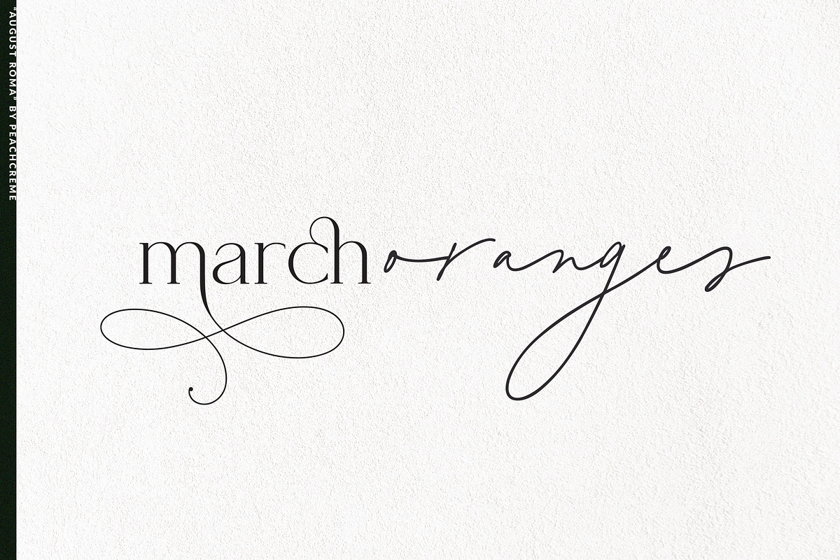 August Roma//Elegant Luxury Font Duo, a Handwritten Font by PeachCreme (Photo 31 of 43)