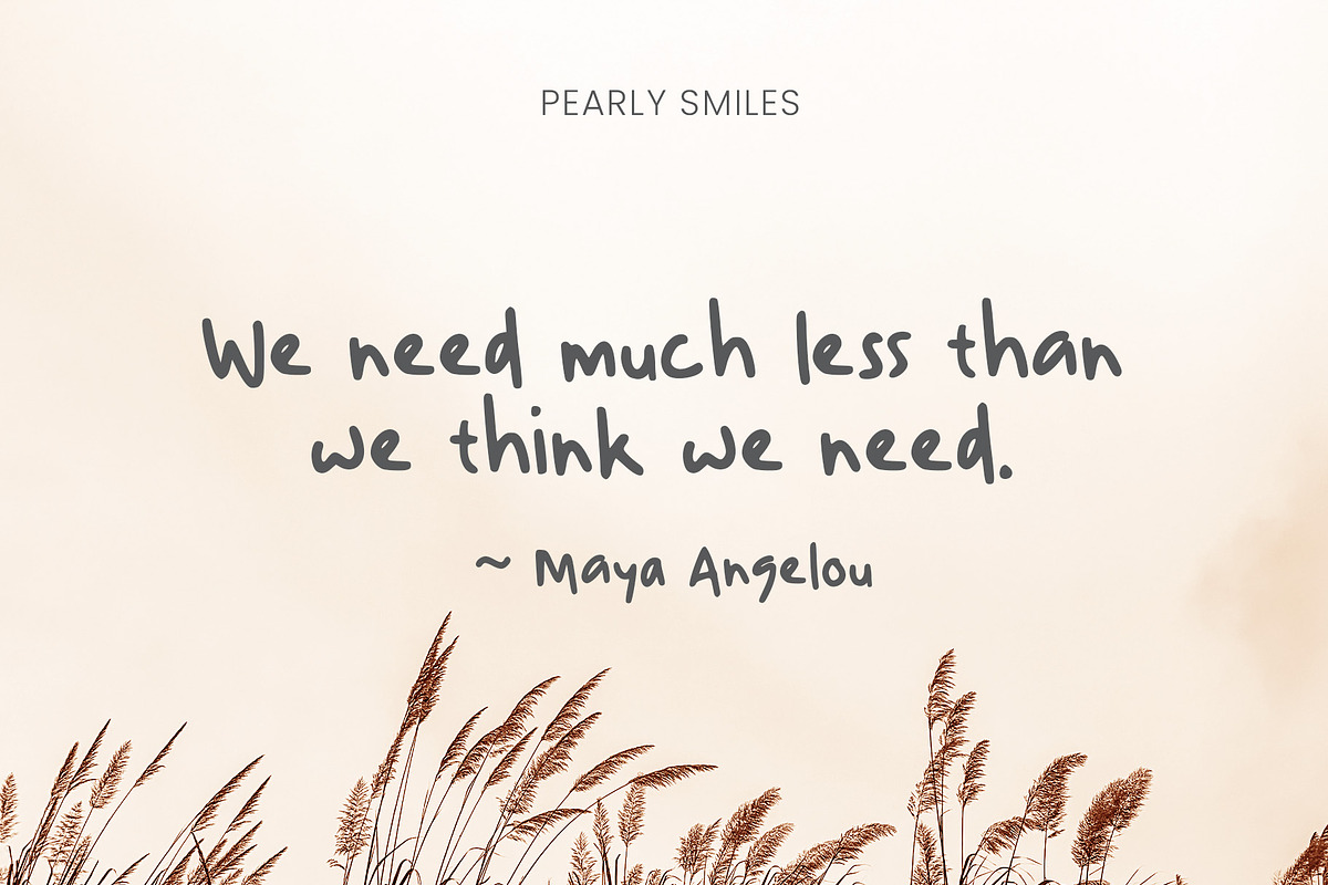 Pearly Smiles - Delightful Font, a Handwritten Font by RagamKata (Photo 3 of 14)