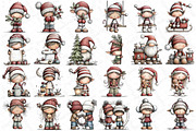 Whimsical Elf Clipart Bundle, an Illustration by DreamPrint404 (Thumbnail 2 of 5)