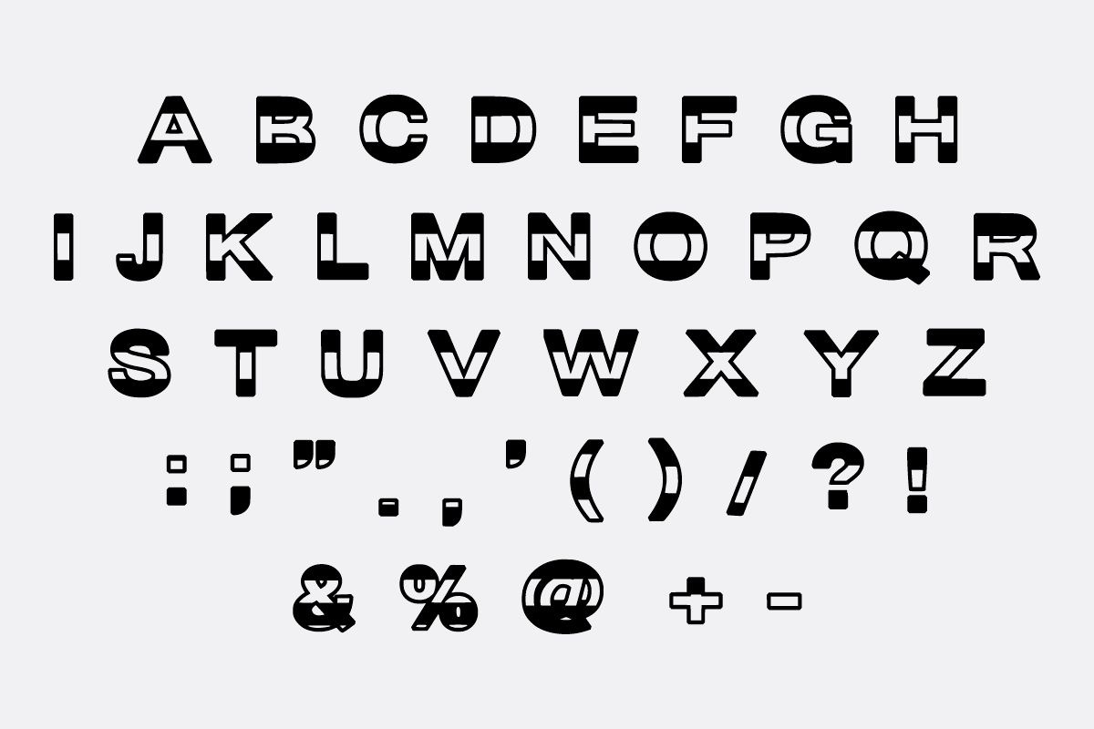 ZERO HERO Display font, a Symbol Font by Fourteen Letter (Photo 4 of 8)