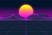 Vaporfuturism OTF Retro Wave Font, a Symbol Font by Ckybe's Corner (Thumbnail 7 of 10)