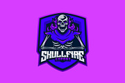 Skull Mascot Esport Logo, a Branding & Logo Template by prps.std (Thumbnail 2 of 3)