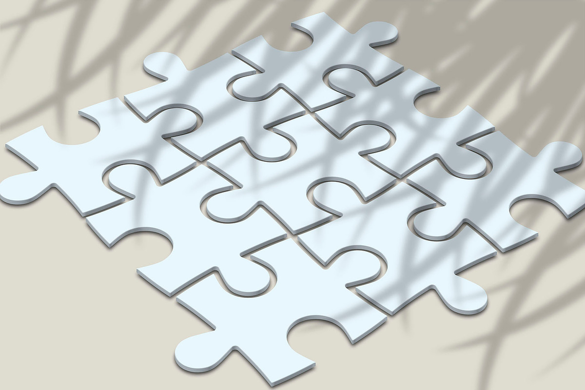 3D Puzzled Mock-Up 02, a Social Media Template by Graphicsworld125 (Photo 3 of 4)