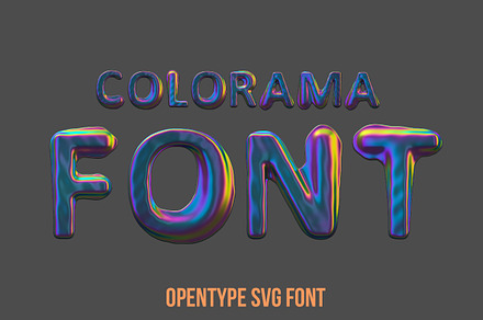 Colorama Font, a Font by Handmadefont