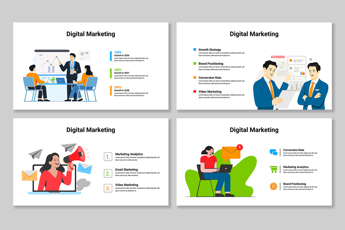 Digital Marketing Infographic, a Presentation Template by Mighty-Slide (Photo 4 of 5)