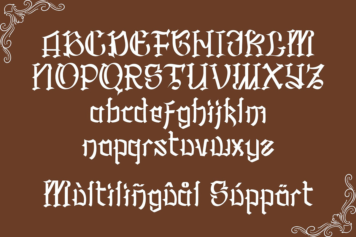 Olden Stones, a Blackletter Font by Letterafa Studio (Photo 6 of 7)